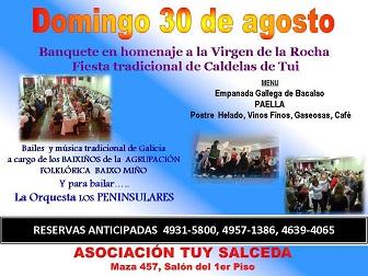 Xantar 2015 en honor da Virxe da Rocha, en Bos Aires Xantar 2015 en honor da Virxe da Rocha, en Bos Aires