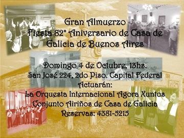 82º aniversario da Casa de Galicia de Bos Aires
