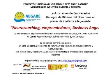 Xornada "Neurocoaching, Emprendedores e Business Angels", en Zaragoza Xornada "Neurocoaching, Emprendedores e Business Angels", en Zaragoza