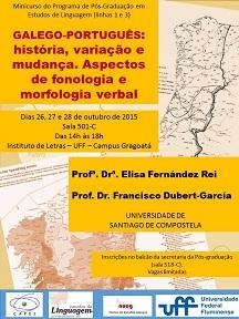 Minicurso "Galego-Portugués: historia, variación e cambio: aspectos de fonoloxía e de morfoloxía verbal", na Universidade Federal Fluminense