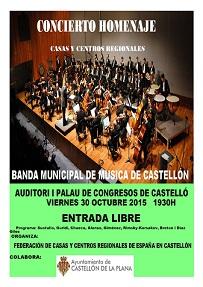 Concerto homenaxe ás Casas e Centros Rexionais de Castellón Concerto homenaxe ás Casas e Centros Rexionais de Castellón