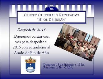 Asado de Fin de Ano 2015, en 'Hijos de Buján' en Bos Aires Asado de Fin de Ano 2015, en 'Hijos de Buján' en Bos Aires
