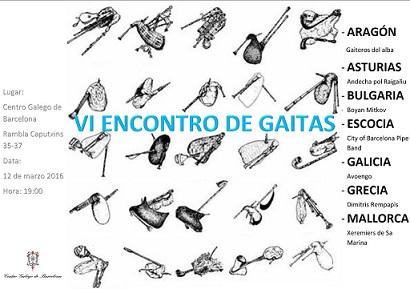 IV Encontro de Gaitas, no Centro Galego de Barcelona