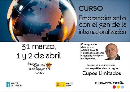 Curso 'Emprendimiento con el gen de la internacionalización', en Buenos Aires