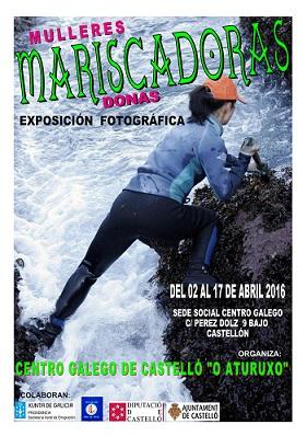 Exposición fotográfica "Mariscadoras", no Centro Galego de Castellón