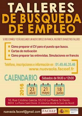 Talleres de búsqueda de empleo, en París
