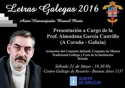 Día das Letras Galegas 2016 en Rosario Día das Letras Galegas 2016 en Rosario