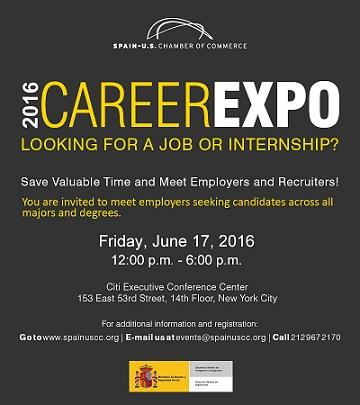 2016 Career Expo - Feira de emprego para españois/las residentes nos Estados Unidos