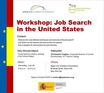 Workshop 'Busca de traballo nos Estados Unidos', en Nova York