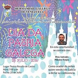 Día da Patria Galega 2016 na Hermandad Gallega de Venezuela Día da Patria Galega 2016 na Hermandad Gallega de Venezuela