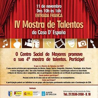 IVª Mostra de Talentos, do Centro Social de Maiores da Casa de Espanha de Río de Xaneiro