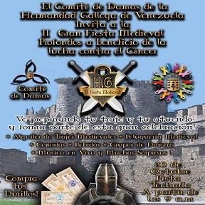 'IIª Gran Fiesta Medieval', a beneficio de la lucha contra el cáncer, en Caracas
