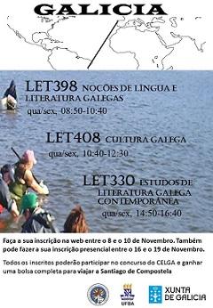 Materias de lengua, cultura y literatura gallega en la Universidade Federal da Bahia - UFBA