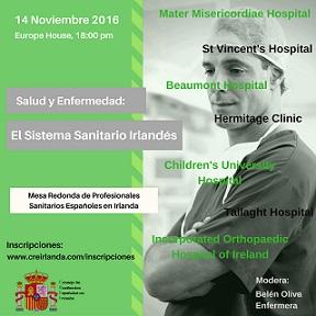 Mesa redonda 'Saúde e enfermidade: mesa redonda de profesionais sanitarios españois/las en Irlanda'