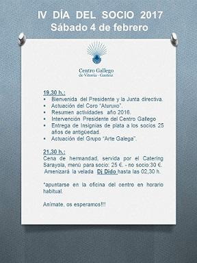Día do/a socio/a 2017 no Centro Galego de Vitoria