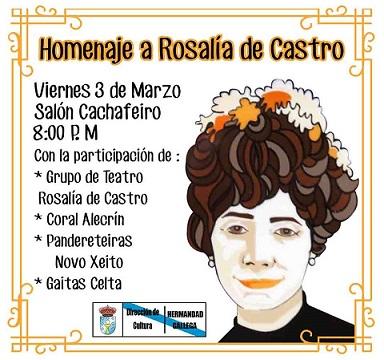 Homenaxe a Rosalía de Castro 2017 na Hermandad Gallega de Venezuela