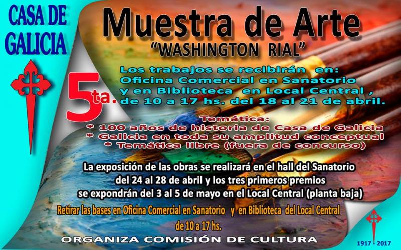 5ª Muestra de Arte "Washington Rial" de la Casa Galicia de Montevideo