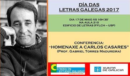 Día das Letras Galegas 2017, en la Universidade de São Paulo
