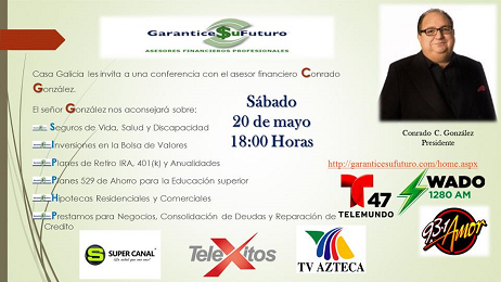 Charla sobre asuntos financeiros na Casa Galicia de Nova York