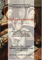 Concerto solidario de otoño de la Orquesta de Cámara de la Federación de Asociaciones Gallegas de la República Argentina
