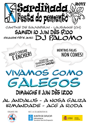 Sardiñada & Festa do Pemento 2017 en Lausanne