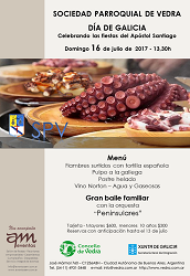 Día de Galicia 2017 na Sociedad Parroquial de Vedra de Bos Aires