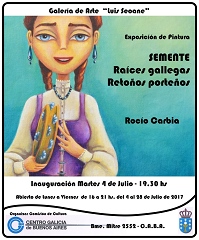 Exposición "Semente. Raíces gallegas. Retoños Porteños", de Rocío Carbia, no Centro Galicia de Bos Aires