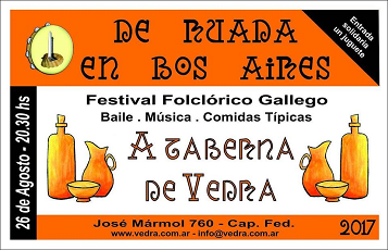 "De Ruada en Bos Aires 2017 - A Taberna de Vedra", na Sociedad Parroquial de Vedra de Bos Aires "De Ruada en Bos Aires 2017 - A Taberna de Vedra", na Sociedad Parroquial de Vedra de Bos Aires
