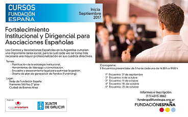Curso 'Fortalecemento Institucional e Dirixencial para Asociacións Españolas', en Bos Aires