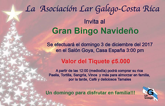 Gran Bingo do Nadal 2017, en Costa Rica Gran Bingo do Nadal 2017, en Costa Rica