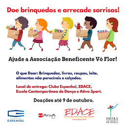 Campaña solidaria a prol da Associação Beneficente Vó Flor, en Salvador de Baía