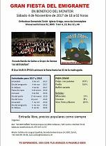 Festa do emigrante en beneficio do monitor 2017, en Zürich