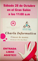 Charla informativa sobre o cancro de mama, en Caracas