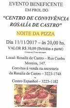 Noite de pizza, a beneficio do Centro de asistencia social da Sociedade de Socorros Mútuos e Beneficente Rosalía de Castro de Santos