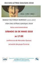 Día das Letras Galegas 2018, no CRC Ourense de Basilea