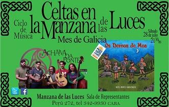 Concerto de Achaiva da Ponte & Os Demos de Mos, na Manzana de las Luces de Bos Aires