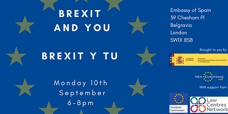 Presentación do folleto "Brexit & You / El Brexit y Tú", en Londres Presentación do folleto "Brexit & You / El Brexit y Tú", en Londres
