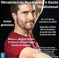 Obradoiro de pandeireta e canto tradicional galego 2018, no Centro Espanhol de Santos Obradoiro de pandeireta e canto tradicional galego 2018, no Centro Espanhol de Santos
