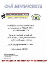 Té benéfico 2018 a beneficio de la Sociedade Beneficente "Rosalía de Castro" de São Paulo