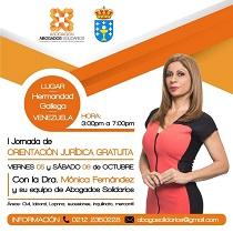 Iª Xornada de Orientación Xurídica Gratuíta, na Hermandad Gallega de Venezuela