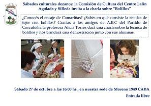 Charla sobre o encaixe de palillos, no Centro Centro Lalín, Agolada e Silleda de Bos Aires