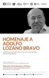 Homenaje a Adolfo Lozano Bravo en Buenos Aires