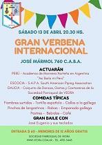 Gran Verbena Internacional 2019 da Sociedad Parroquial de Vedra en Bos Aires