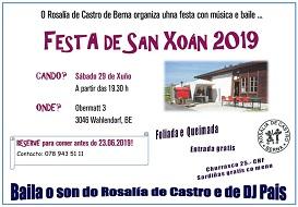 San Xoán 2019 da Asociación 'Rosalía de Castro' de Berna San Xoán 2019 da Asociación 'Rosalía de Castro' de Berna