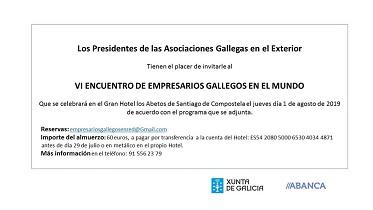 VI Encuentro de Empresarios Gallegos en el Mundo 2019