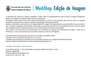 Workshop de edición de imagen fotográfica, en el Centro Galego de Lisboa