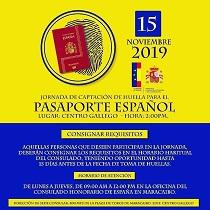 Xornada - Novembro 2019, de captación da pegada dixital para o pasaporte español, en Maracaibo