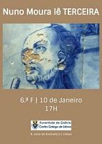 Nuno Moura lee “Terceira”, en Lisboa