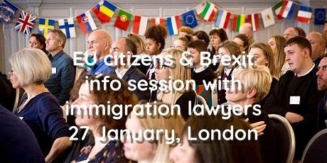 Sesión informativa "Cidadáns/ás da UE & Brexit", en Londres