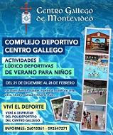 Actividades lúdico-deportivas de verán para nenos/as 2020-2021, no Centro Galego de Montevideo